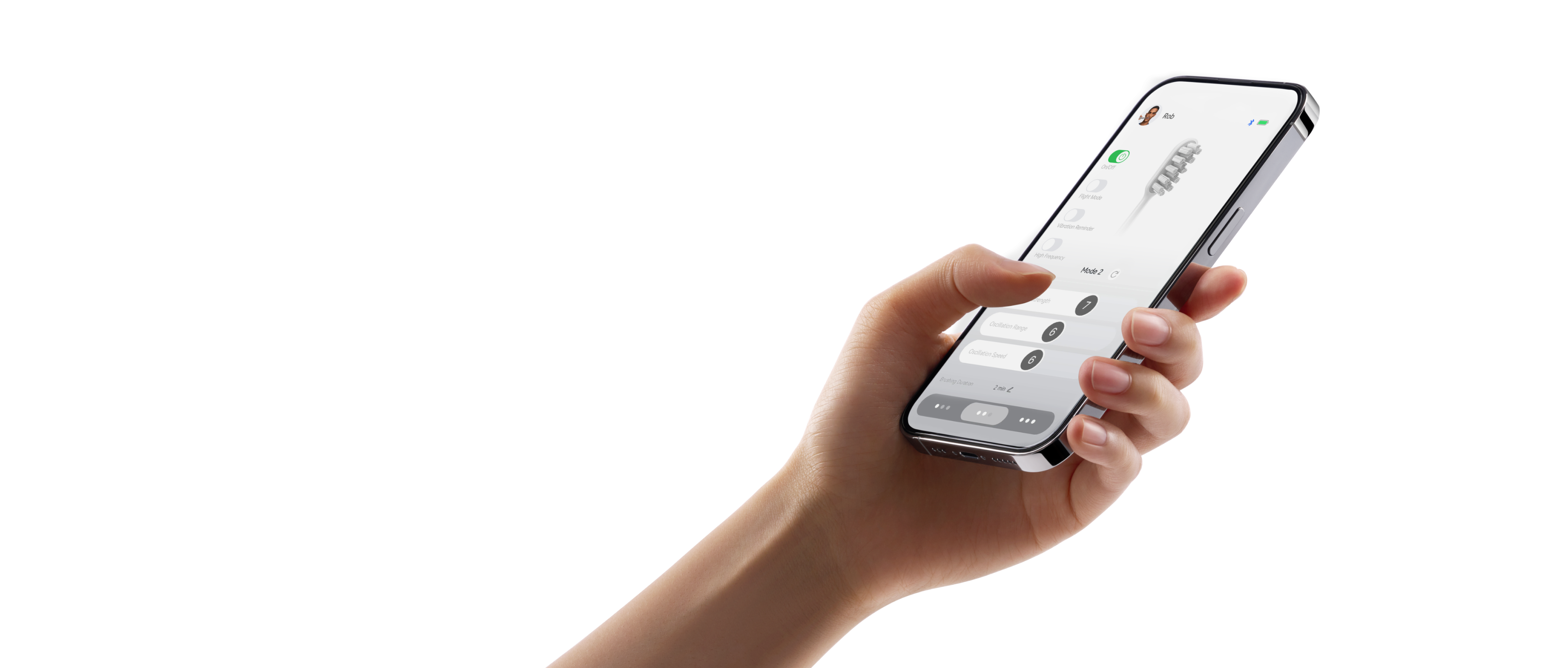 Customize & save your brushing preferences