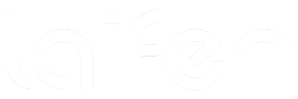 Logo Laifen White Text with PNG Background