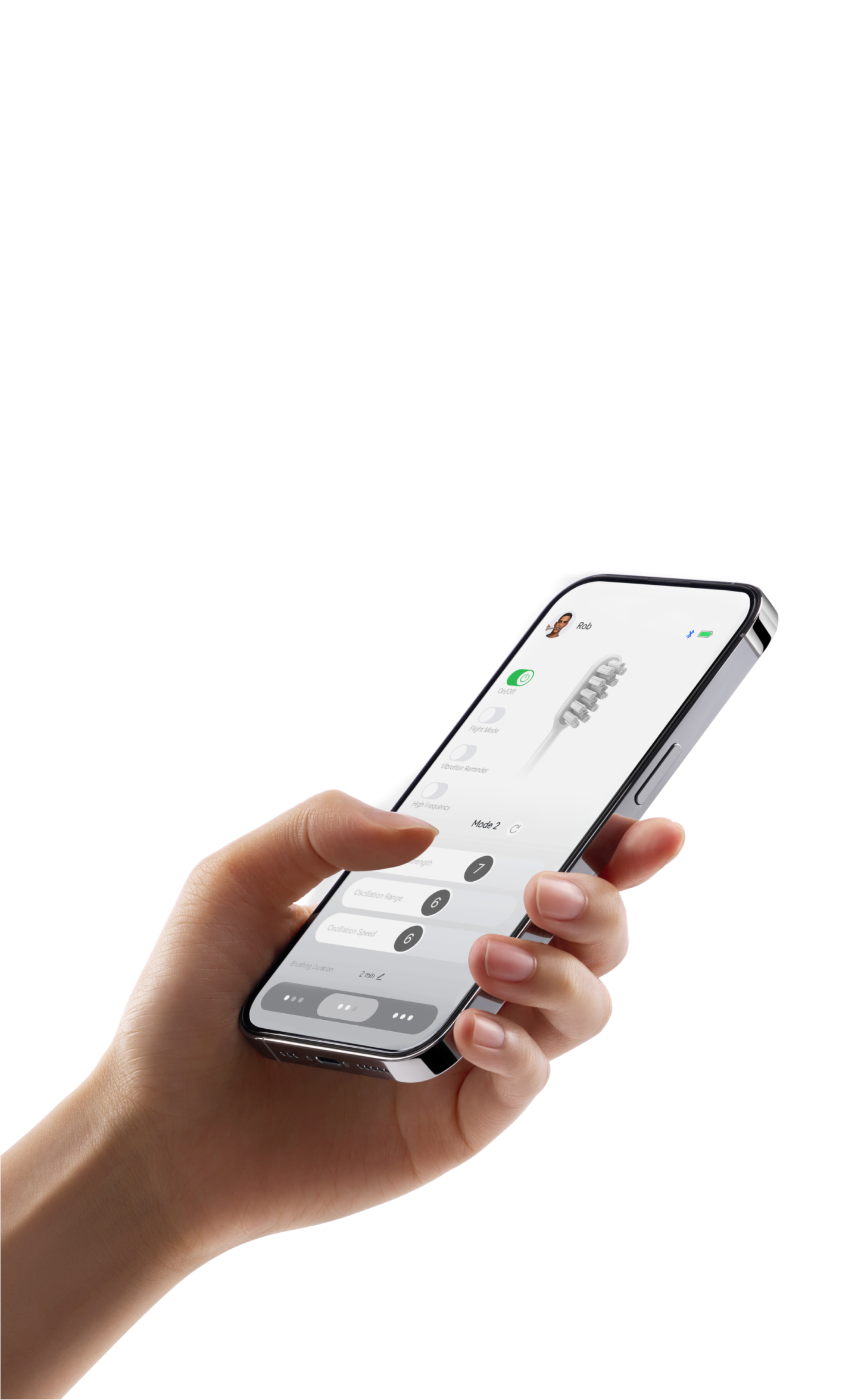 Customize & save your brushing preferences