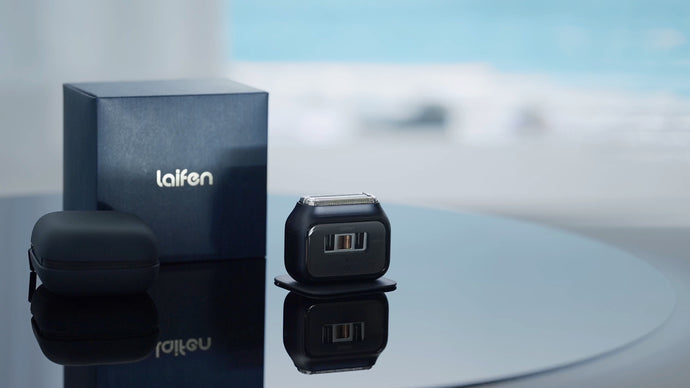 Laifen P3 Pro電鬚刨深海藍禮盒，高質感禮盒內含三刀頭剃鬚刀、保護套、防滑墊等豐富配件，是男朋友生日與父親節送禮推薦首選。