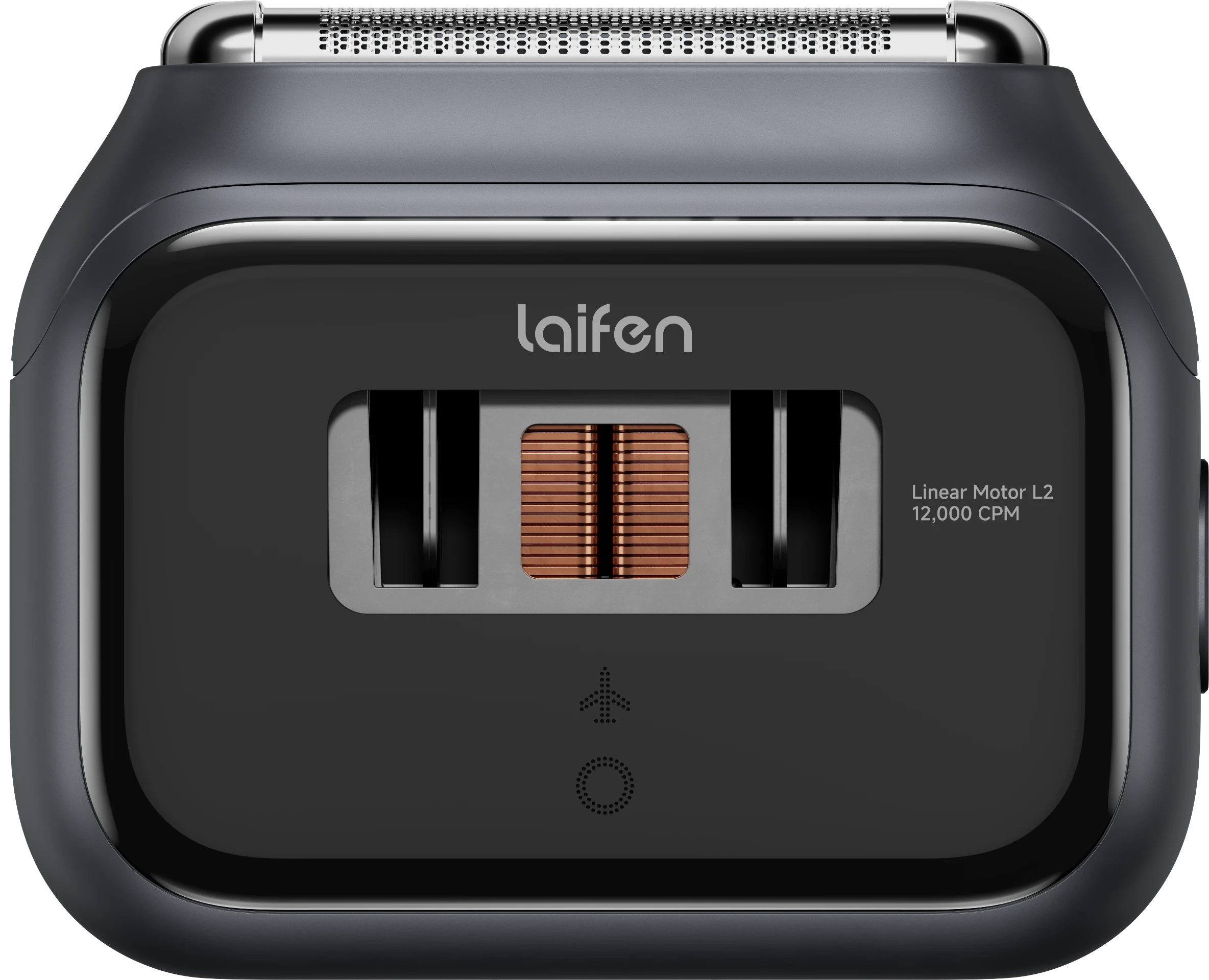 Laifen P3 Pro 電動鬚刨，頂部配置三刀頭結構，不論長鬚短鬚都能快速剃淨。