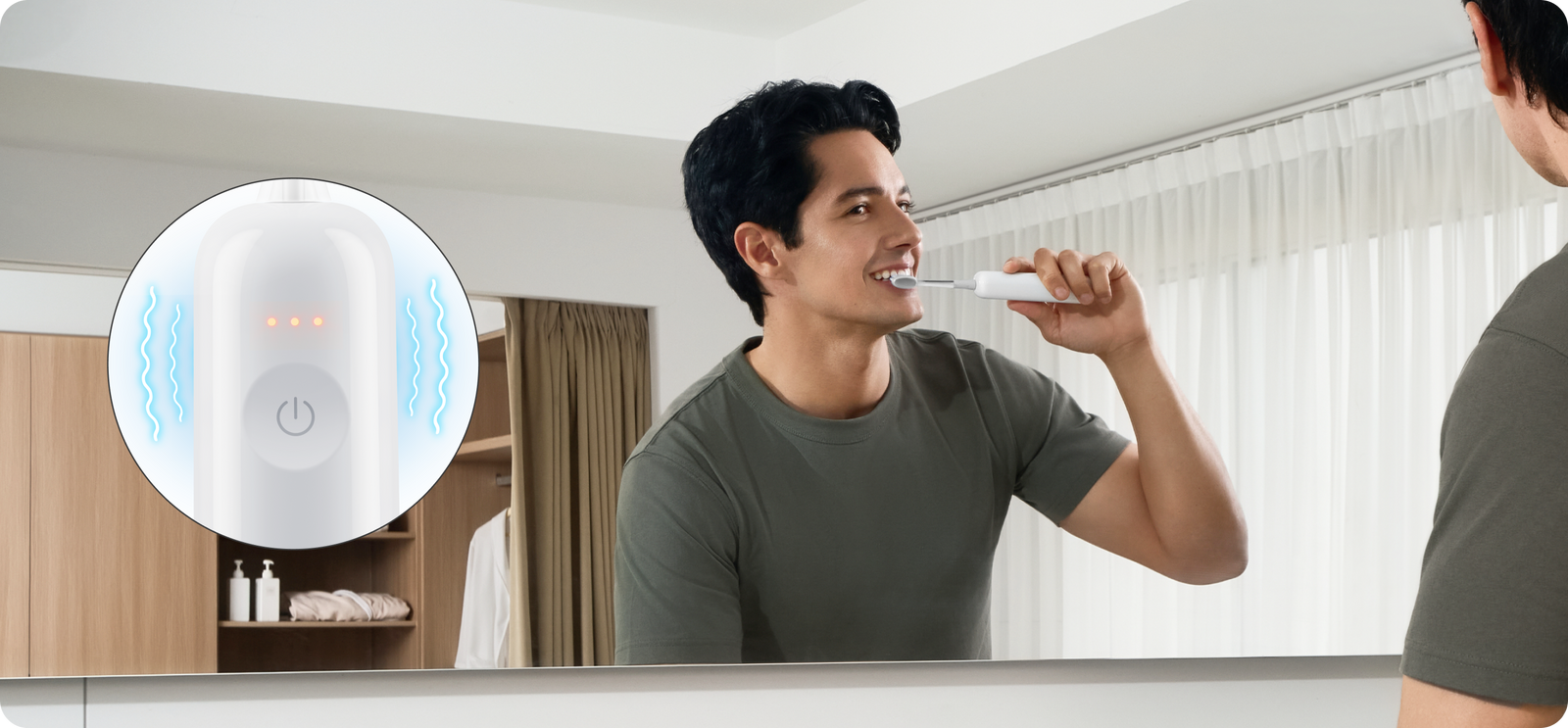 Laifen Wave Pro 電動牙刷智慧壓力感應能即時提示，避免過度用力，讓每一次刷牙都輕鬆安全。