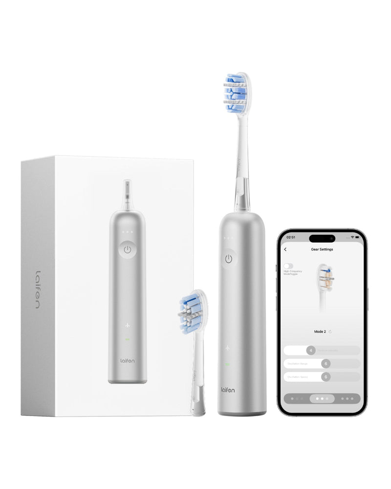 Laifen Wave Pro 專業掃震電動牙刷 - 原色鋁合金